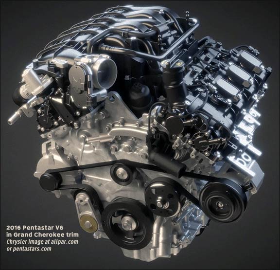 PUG - upgraded Pentastar engine